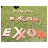 PLASTIC EXXON LETTER SIGNS