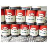 ESSO MOTOR OIL CANS