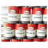 ESSO MOTOR OIL CANS