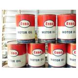 ESSO MOTOR OIL CANS