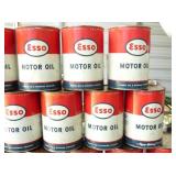ESSO MOTOR OIL CANS