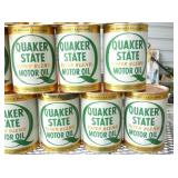 QUAKER STATE OIL CANS