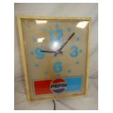 15X18 LIGHTUP PEPSI CLOCK