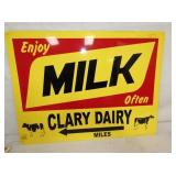 24X18 ENJOY MILK SIGN 24X18