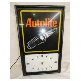 AUTOLITE ADV. CLOCK