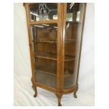 VIEW 4 LEADED GLASS TOP OAK CHINA