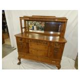 VIEW 2 CLOSEUP CARVINGS AND CLAW FEET