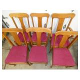 VIEW 2 CLOSEUP OAK CHAIRS