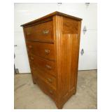 VIEW 2 CLOSEUP OAK CHEST