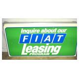 FIAT LEASING LIGHTUP SIGN