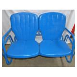 VIEW 2 CLOSEUP WROUGHT IRON GLIDER