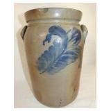 3G. BLUE DECORATED CROCK