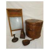 PRIM ITEMS, WASHBOARD, BUCKET