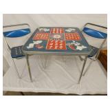 3PC. CHILDS BLAZON TABLE SET
