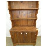 VIEW 2 CLOSEUP PEWTER HUTCH