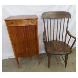 RECORD CABINET, CHILDS POTTY CHAIR