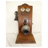 WESTERN OAK WALL PHONE