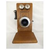 WESTERN ELE. OAK WALL PHONE
