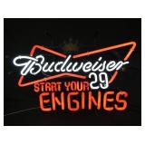 BUDWEISER 29 NASCAR NEON