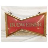 BUDWEISER LIGHTUP BOWTIE SIGN