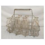 8 BOTTLE MILK CARRIER W/ BOTTLES
