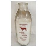 MCLAUGHLIN DAIRY BOTTLE