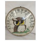 12IN OWL THERMOMETER