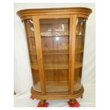 OAK CURVED SIDE CHINA CABINET