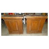 31X33 PINE MATCHING PEDESTALS