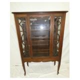 OAK CHINA CLOSET W/ LADICE WORK
