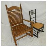 EARLY LADDER BACK ROCKER