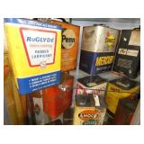 VARIOUS OILS CANS