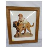 16X21 EARLY FRAMED ADV. PRINT