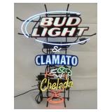 28X39 BUDLIGHT CLAMATO NEON