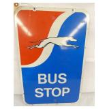 12X18 BUS STOP GREYHOUND SIGN