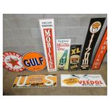 VARIOUS ADVERTISING SIGNS