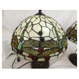 VIEW 2 CLOSEUP STAINED GLASS LAMP