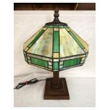 12IN STAINED GLASS LAMP