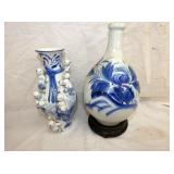 10IN BLUE VASES