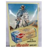24X36 EMB. LONE RANGER MERITA BREAD SIGN