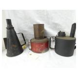 EARLY SMUDGE POTS, LANTERNS