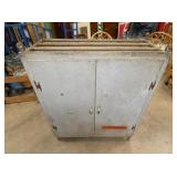 ORNATE IRON DOUBLE DOOR CABINET