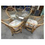 5PC. BAMBOO PATIO TABLE SET