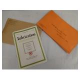 TEXACO LUBRICATION PAPER ITEMS