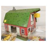 VIEW 2 CLOSEUP TIN TOY BARN