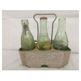 COKE CARRIER W/ SOME BOTTLES