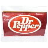 34X20 NOS DR. PEPPER SIGN SELF FRAMED