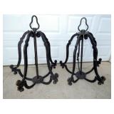 UNUSUAL 40X28 WROUGHT IRON HANGING ITEMS