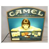 21X21 EMB. CAMEL LIGHTUP SIGN