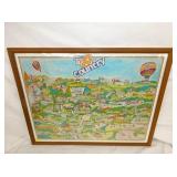 40X32 WGHP TV8 1979 MAP